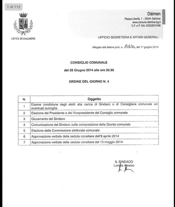 Ecco i 7 punti dell'ordine del giorno #opendalmine http://t.co/NQpQXLEhjn